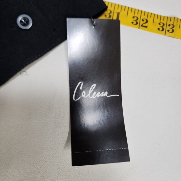 Calessa Plaid Embroidered Top Womens Plus 2X Colorblock Black Floral Long Sleeve - Picture 12 of 12